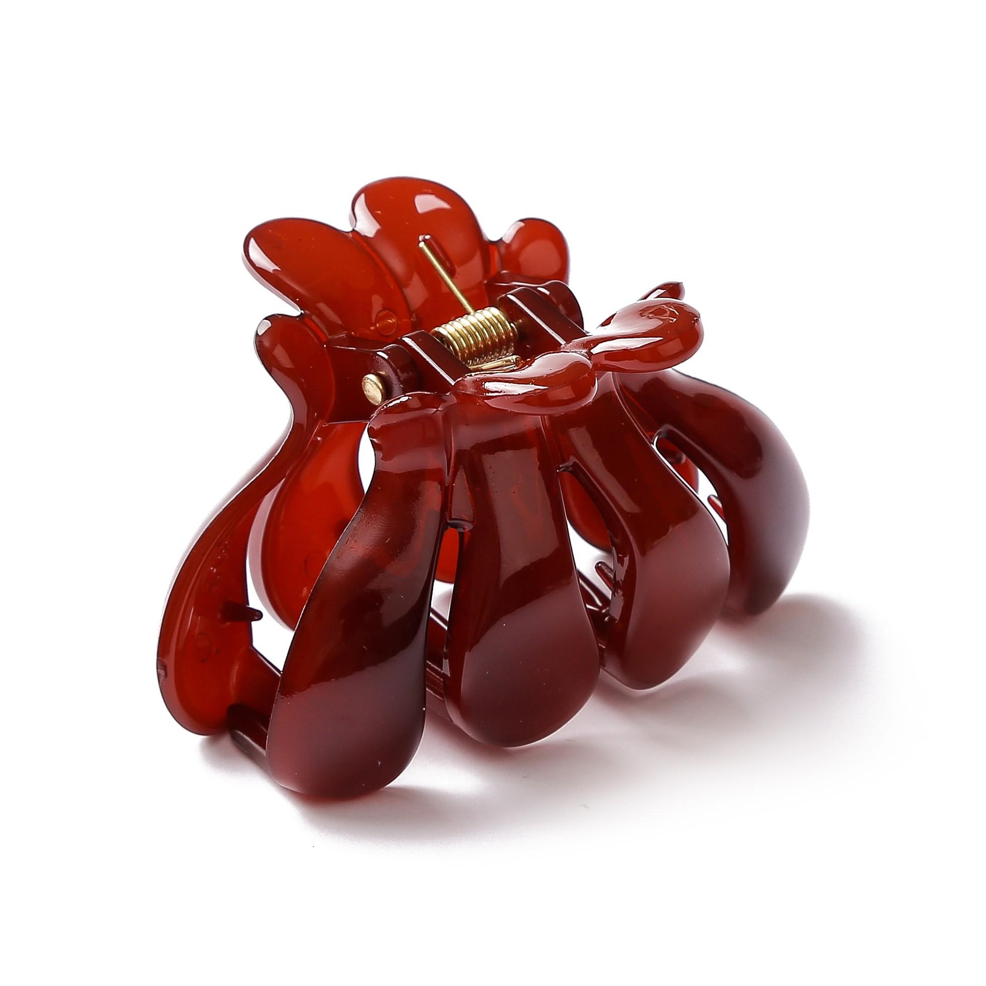 

Korean Women Girls Plastic Hair Claws 6cm Long Hair Crab hair clipa free shipping Red Hairclip Hair Accessories Fashion Style