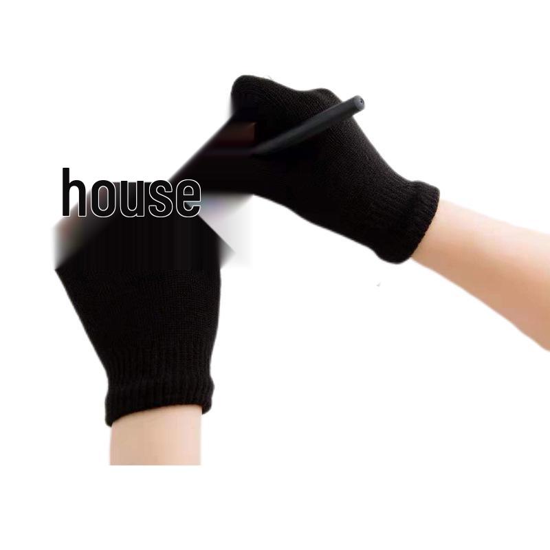 Unisex Wool Half-Finger Gloves for Autumn/Winter - Knitted Fingerless Gloves for Cycling & Typing