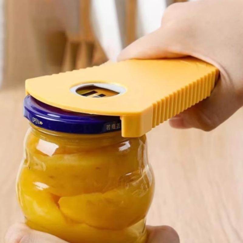 3-in-1 Multi-Purpose Can Opener, Manual Bottle Opener for Beer Coke, Jar Opener for Jam Lids, Smooth Edge Kitchen Can Opener