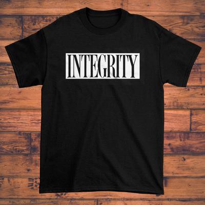 NUEVA Camiseta Negra con Logo Clásico Integrity Band Todas las Tallas AH1286 Unisex