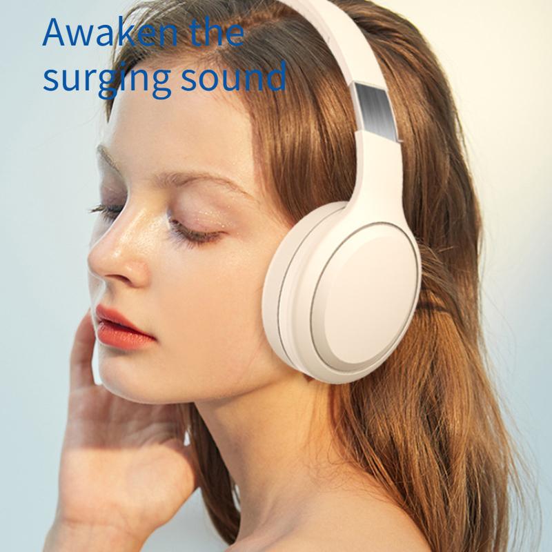 Bluetooth 5.3 Headphones 3.5mm Wired Headsets Over Ear Gaming Earphones Foldable Wireless Earphones with Mic TF/AUX Music Play