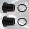 2PCS Car Accessories Adapters With Washers,Durable Steel 1/2X28 To 3/4X16 Adapter For Replace Broken Fittings,Essential Automotive Accessories For