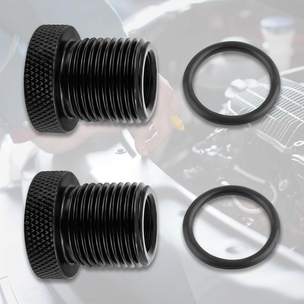 2PCS Car Accessories Adapters With Washers,Durable Steel 1/2X28 To 3/4X16 Adapter For Replace Broken Fittings,Essential Automotive Accessories For