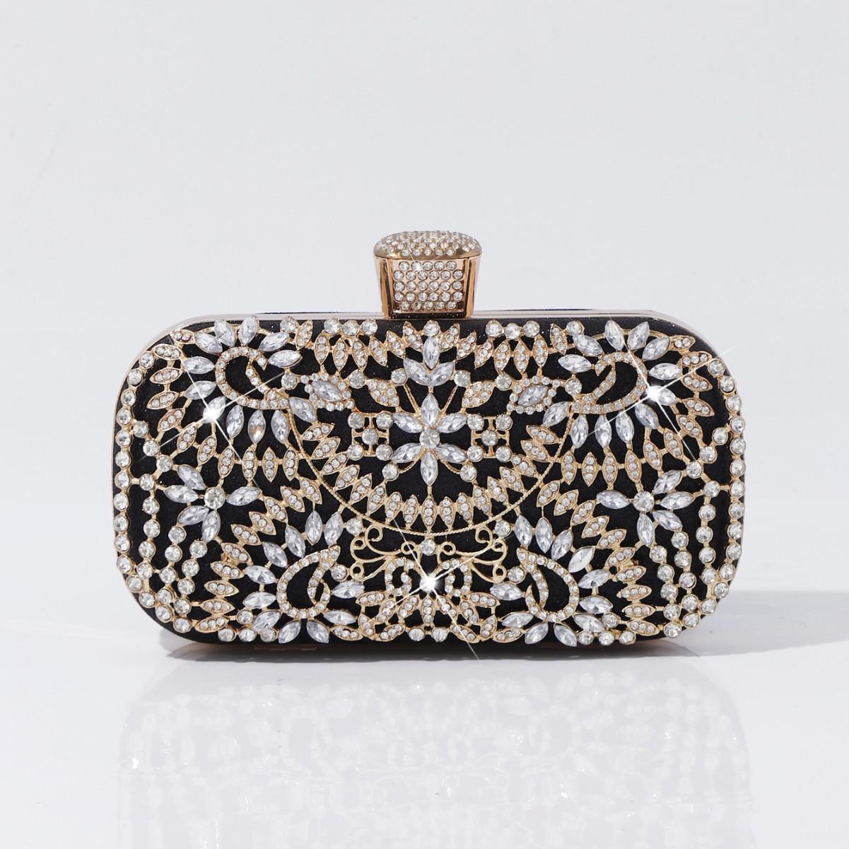 

Elegant Rhinestone Clutch - European American Fashion Evening Bag