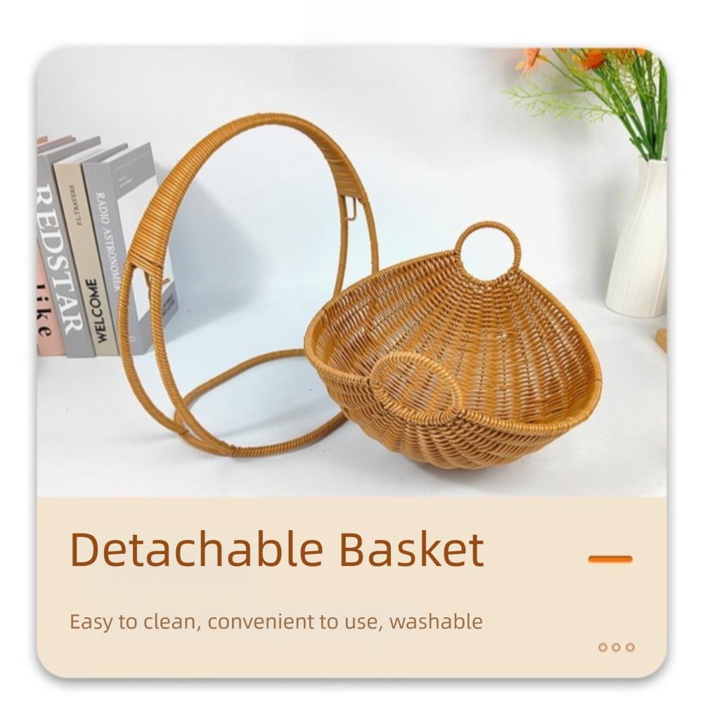 Candy Snack Storage Storage Basket Imitation Rattan Fruit Basket Hanging Cradle Kitchen