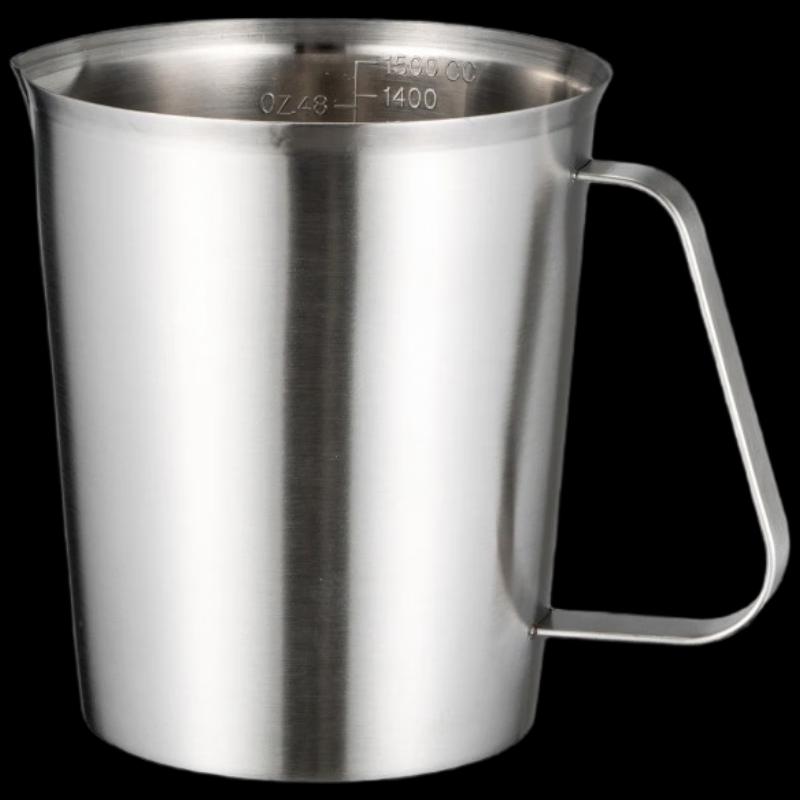 Мерный стакан из нержавеющей стали с делениями, 1500 мл
