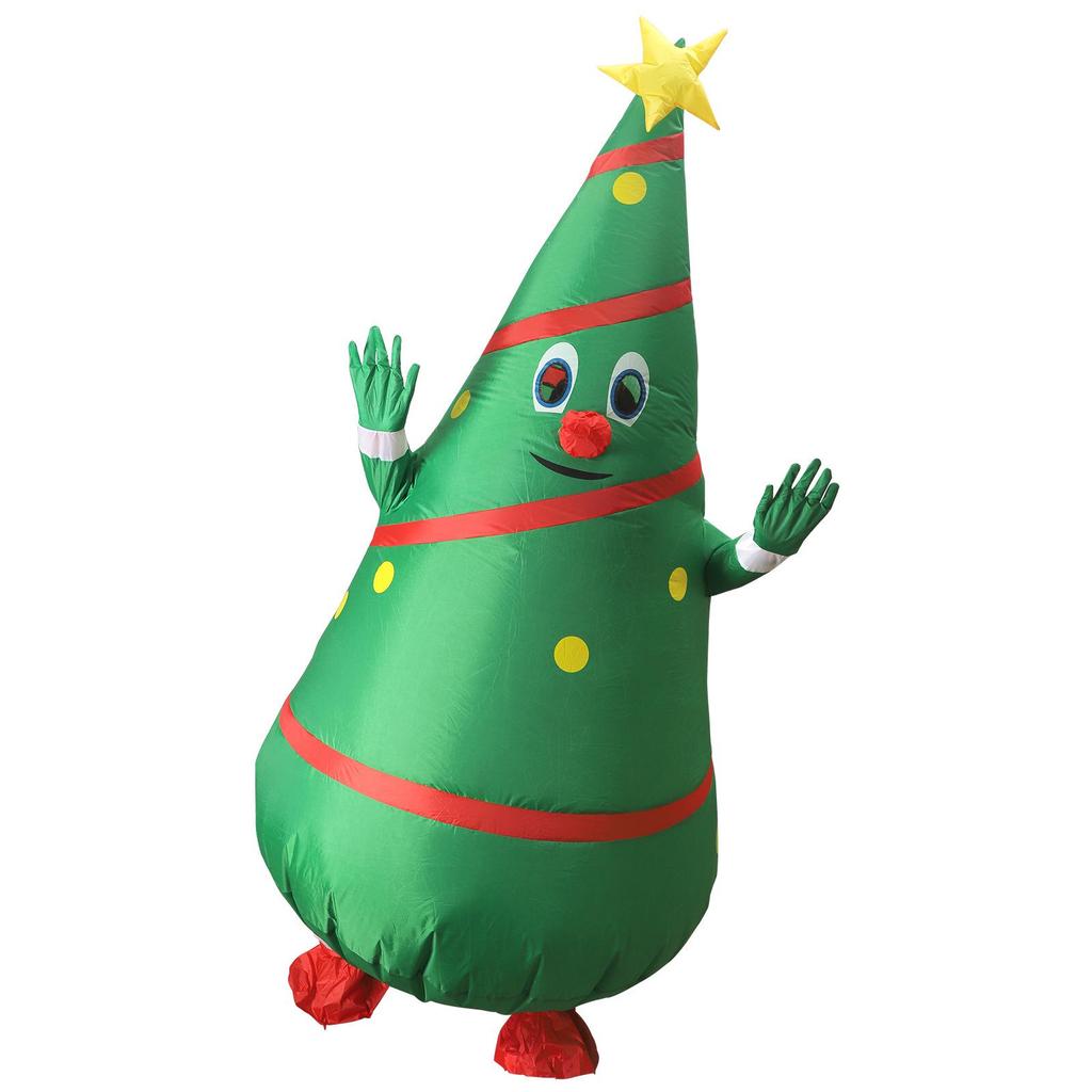 Halloween Santa Claus Snowman Reindeer Inflatable Costume - Christmas Tree Gingerbread Man Outfit