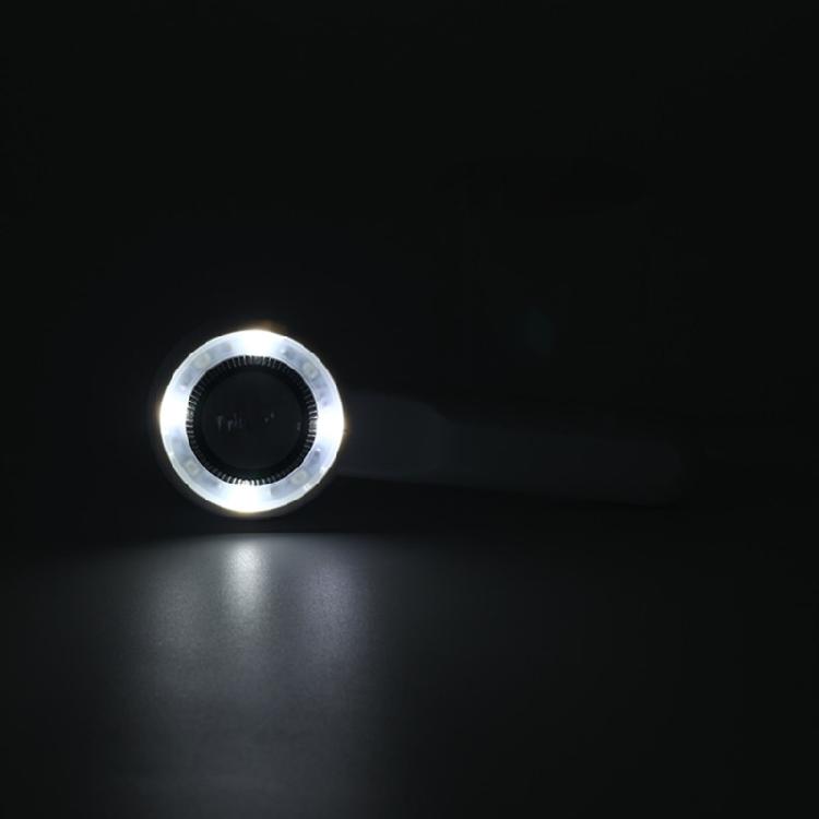 Practical Rechargeable Jewelry Magnifying Glass with High Power Lens and Light Functionality Handheld Loupe ABS Texture