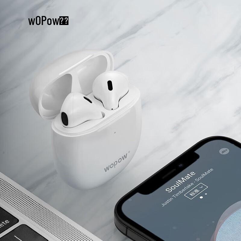 

WOPOW TWS07 Semi-In-Ear True Wireless Earbuds