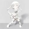 Aufziehbares tanzendes Skelett-Spielzeug, keine Batterie erforderlich, für Kinder, Kleinkinder, Desktop, Mini-3D-Druck, schüttelnder Schädel, Puppe, Frühling, Uhrwerk, Spielzeug, lustiges Geburtstagsgeschenk