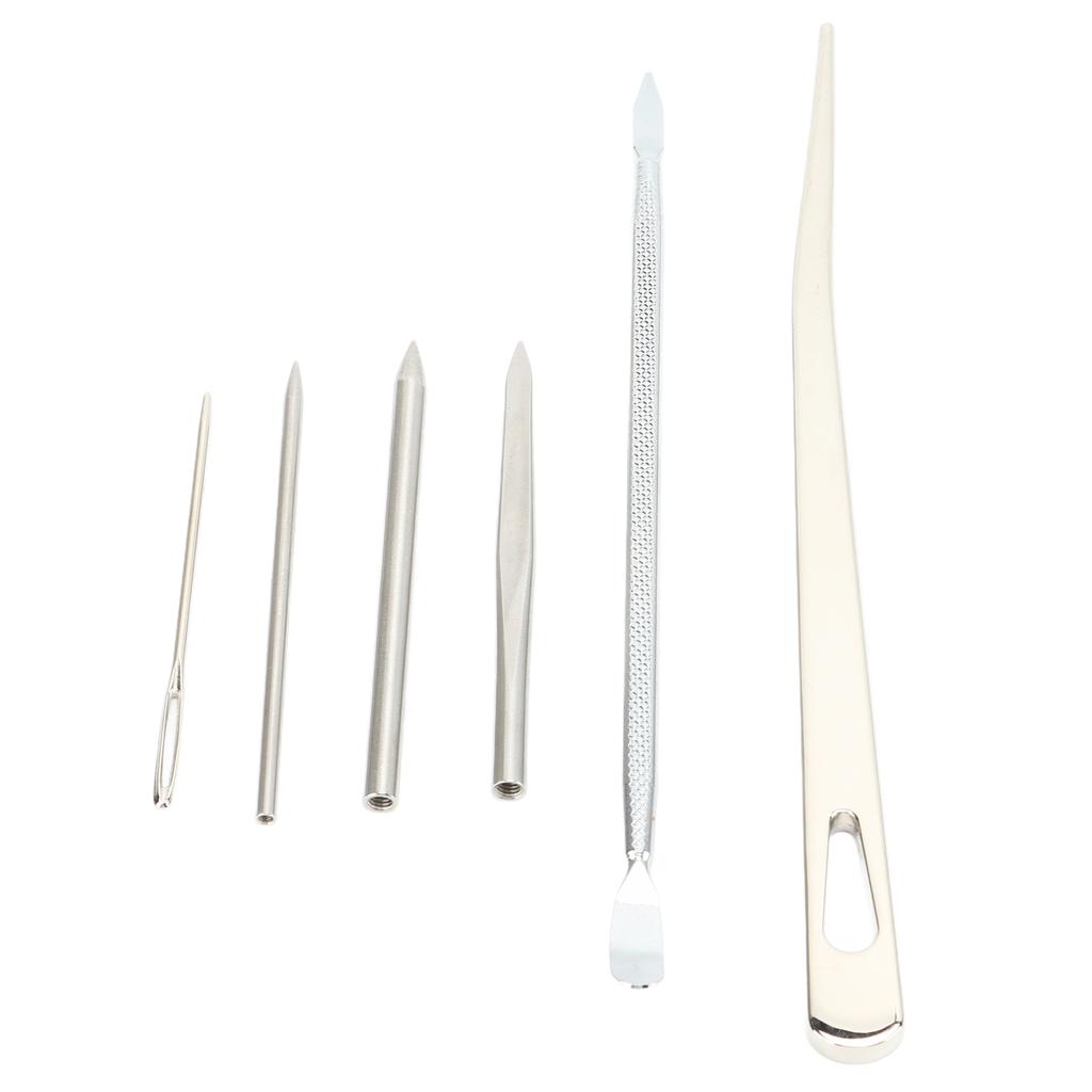 6 Szt. Zestaw Igieł do Paracordu Stal Nierdzewna Igły do Szycia i Sznurowania Paracordu Narzędzie Pomocnicze do Robienia na Drutach