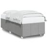 Bed Frame Without Mattress Light Grey 80 X 200 Cm Fabric