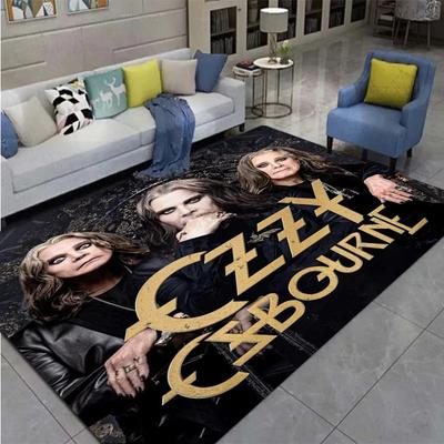 Ozzy Osbourne Band Tištěný koberec Obývací pokoj Ložnice Módní a estetické Protiskluzové rekvizity pro fotografování koberců Dárek k narozeninám