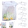 Folding Garbage Bag Organizer with Fixing Buckle Portable Garbage Holder Space-Saving for Kitchen Cabinets Doors Cupboards