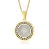 4 Qul Necklace Pendant Men Muslim Islamic Hajj Umrah silver color CZ Stone Jewelry