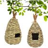 Gute Hummingbird Houses for Outside Hanging,Hand Woven Bird Nest, Large Wren Finch Bird House for Garden Window Outdoor Home Decoration
