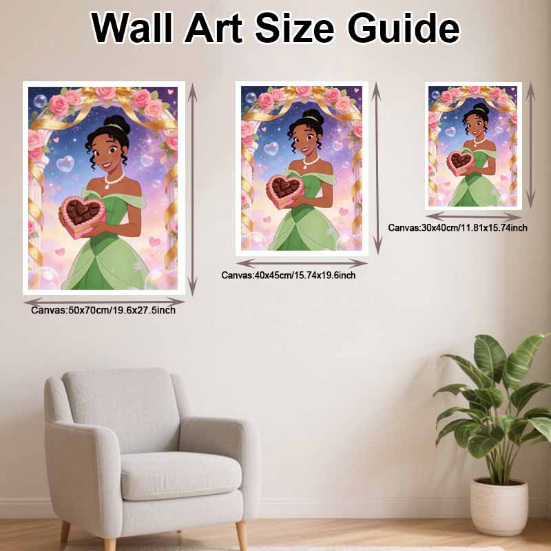 Disney Diamond Painting Kit Classic Tiana's Valentine Style Home Decor Craft Perfect Gift Idea Diamond Art