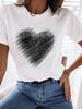 (Asian Size) Clothing Trend Love Cute 90s T Shirt Tee Top Women Fashion Female Woman Print Short Sleeve Graphic T-shirts
