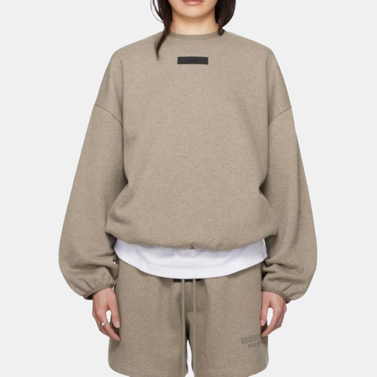 Fear of God Essentials Crewneck Heather Grey Men Tops 192SU244681F