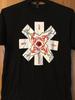 Pimientos rojos picantes. Camisa. Negro. Camiseta unisex L