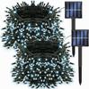 Christmas & Holiday Solar String Lights: Red/Green Festival Yard & Halloween Decoration