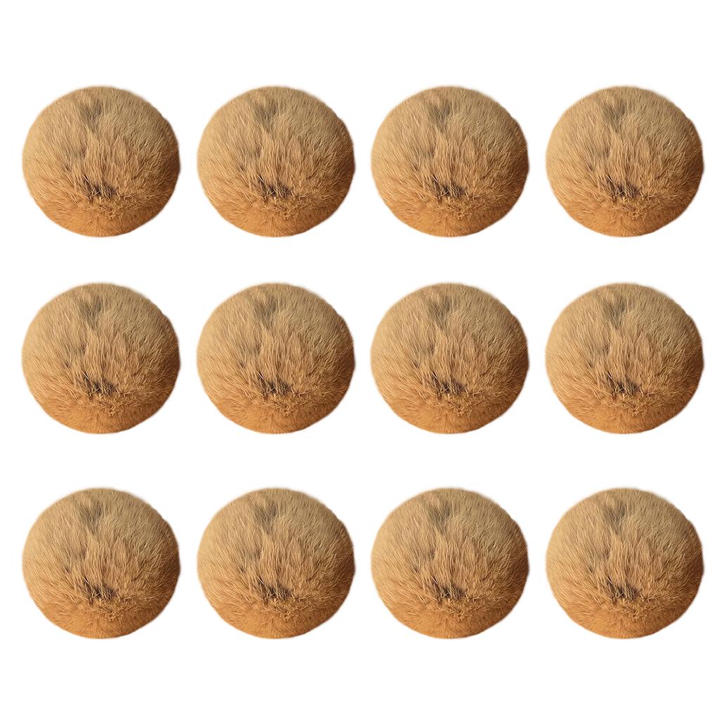 4/8/12pcs 3 Inch Furry Catnip Toy Ball Washable Soft Fluffy Interactive Cat Toy for Winter Cute Kitten Pet Interactive Gifts