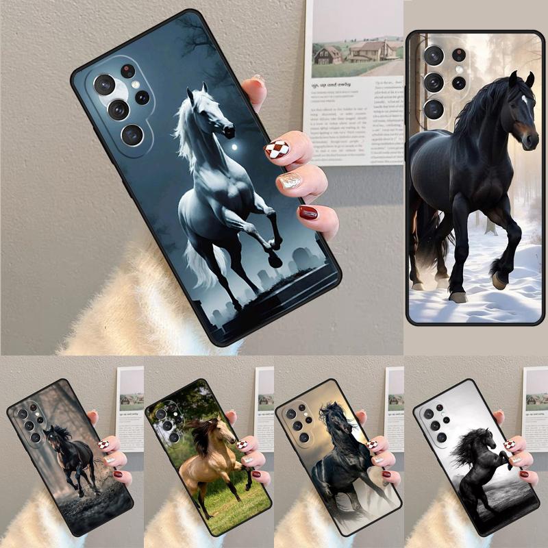 Horse Silicone Phone Case For Samsung Galaxy note 10 pro S26 S25 S24 S23 S22 S21 Plus S25Ultra Capa Cover