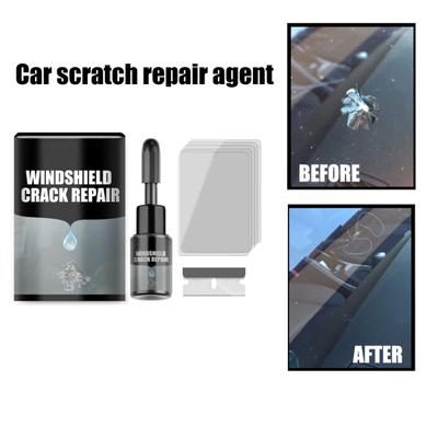 Kit di riparazione crepe parabrezza auto resistente ai raggi UV effetto duraturo facile da usare set fluido per riparazione vetri rotti per auto