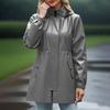 Jacket Women Waterproof Windbreaker Lightweight Rain Jackets With Pockets Packable Raincoats For Women With Hood
