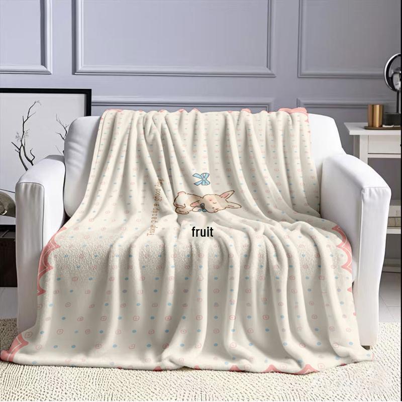 Four Seasons Cartoon Throw Blanket: Soft, Thickened Blanket for Office, Sofa, or Bed