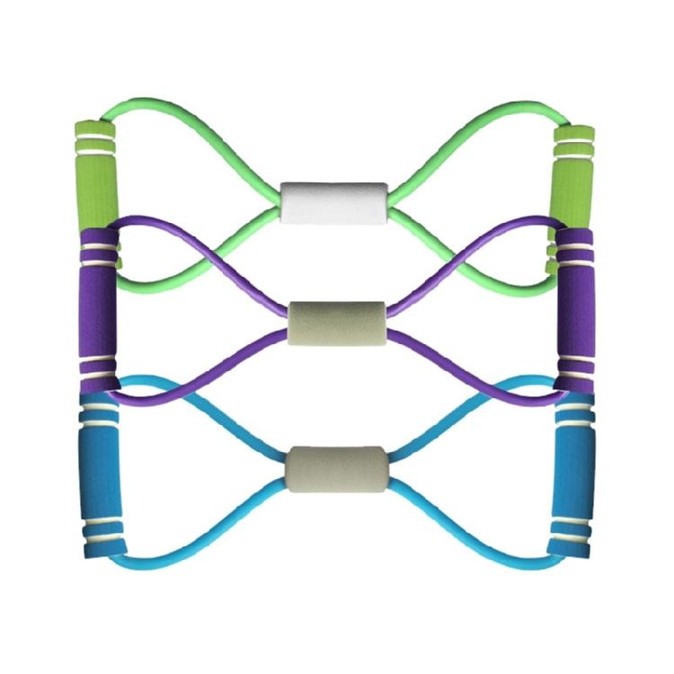 Resistance Band Figure 8 Workout Tube Stretch Fitness Band for Arm Chest Trainer