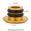 1 Pair Aluminum Alloy Road Bike   Handlebar Handle Grip Bar End Plug   Parts(gold)