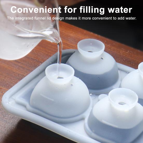 Ice Mold Tray Skull Shape Food Grade Silicone Ice Cube Mold Easy Release Multi-Purpose Ice Cube Tray for Whiskey Cocktails