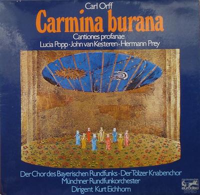 LP Record CARL ORFF  LUCIA POPP JOHN VAN KE  Carmina Burana Cantiones Profanae 62646 Eurodisc 1975 Germany Classical Used