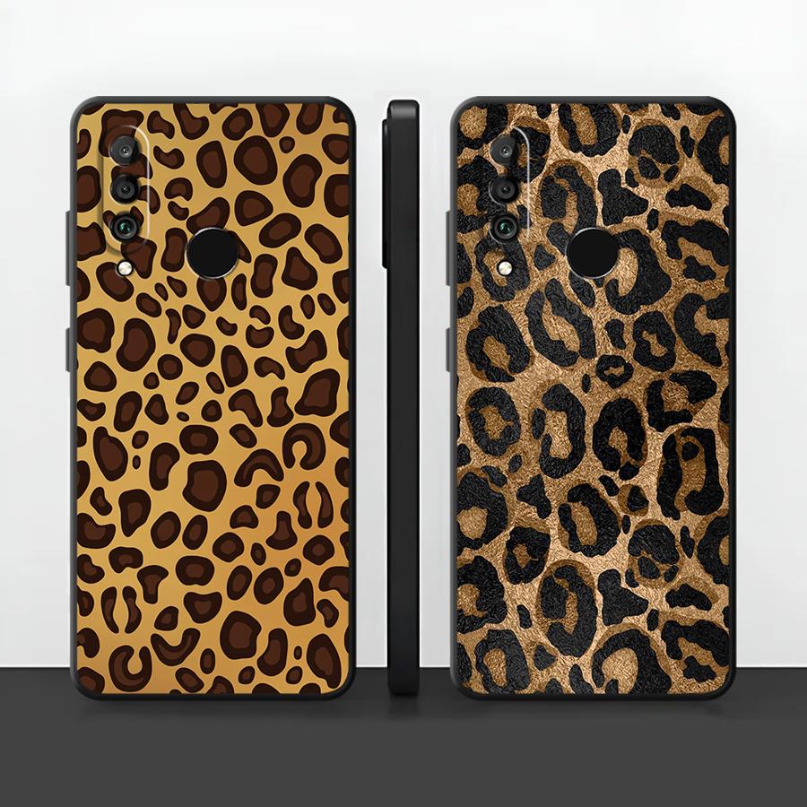 Bc Electrical Appliances Black Case For Huawei P20 Lite 2018 P Smart 2019 P20 P40 Lite P30 P20 Pro Funda Phone Cover Retro Leopard Print