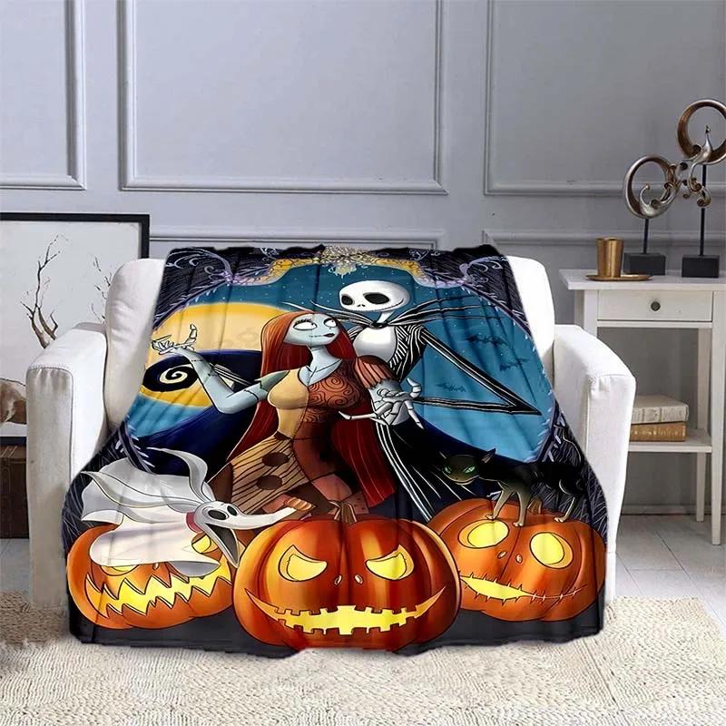The Nightmare Before Christmas  Printed Blanket Kids Adult Blanket Soft Warm Bedding For Bed Sofa Travel Cover Blanket
