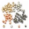 100-200pcs 3-4mm Cube Square Loose Spacer Solid Brass Beads Seed Beads for DIY Jewelry Making Bracelets Necklace Accessories