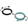 Magnetic Heart Bracelet Pair - Handmade Woven Design for Couples or Best Friends