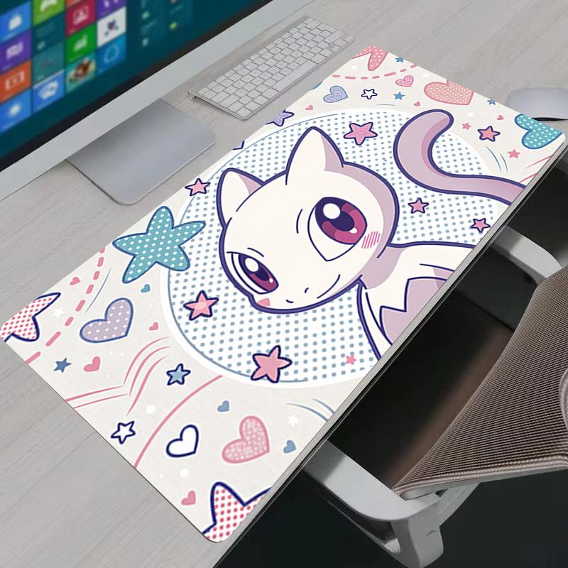 Gamer Mouse Pad Large Mewtwo Keyboard Desk Mat XXL Office Laptop Rubber Carpet PC Gaming Accessories Anime P Mousepad