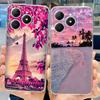 Voor Realme C63 C61 Narzo N61 N63 Hoesje Bloemen Vlinder Dames Mode Achterkant Transparant Zacht Slank Siliconen Bumper Shell