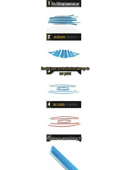 15-19 Elfa Window Trim Stainless Steel Glass Anti-Scratch Bright Strip