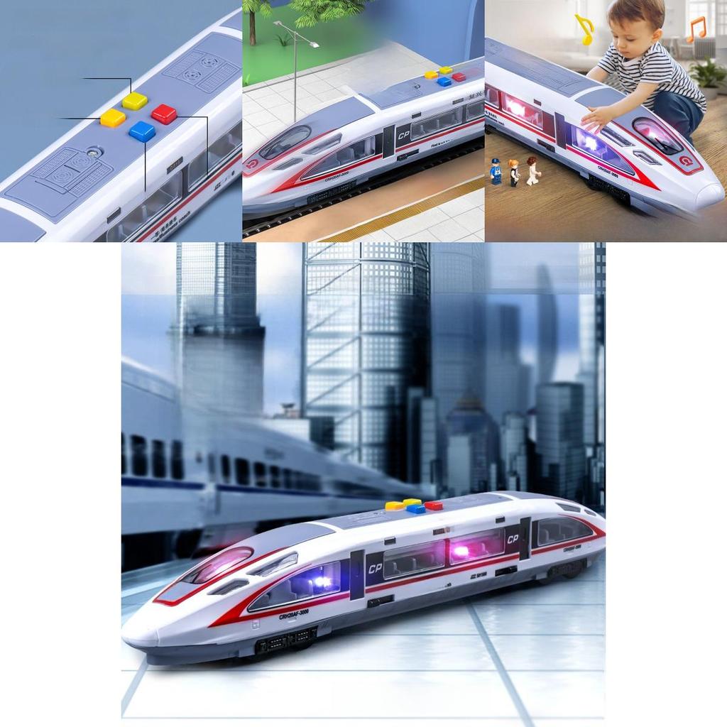 China Rejuvenation Highspeed Train Toy With Lights Music For Kids Educational Play