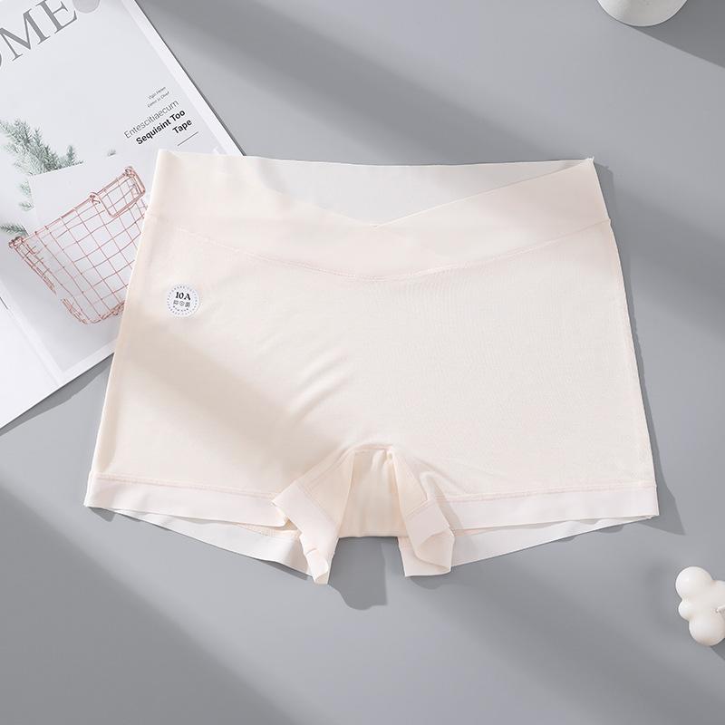 Plus Size Women's Pure Cotton Crotch 10A Anti-bacterial Non Scratch Maternity Flat Angle Safety Briefs