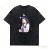 HYOUKA Washed Tshirt Personality Clothes NewModel Anime Tshirt Year Round Clothing Plus Size Unisex Streetwear Hot Product Tee