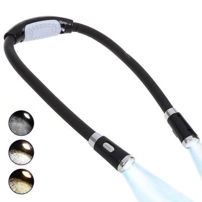 Hängendes Hals-Leselicht, Halslicht, Hände frei, flexibel, leicht, bequem zu tragen, wiederaufladbar, 3 Modi, Leselichter, Reparatur, Stricken