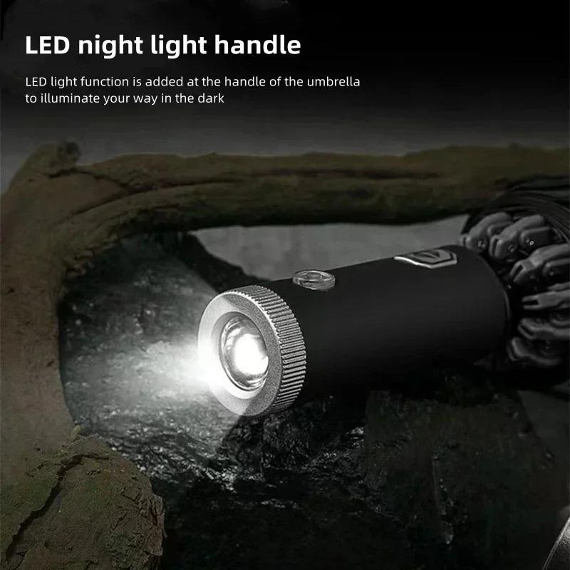 Automatic Umbrella with Reflective Stripe Reverse Led Light Umbrella For Volkswagen VW Golf Polo Tiguan Passat Touareg Magotan T