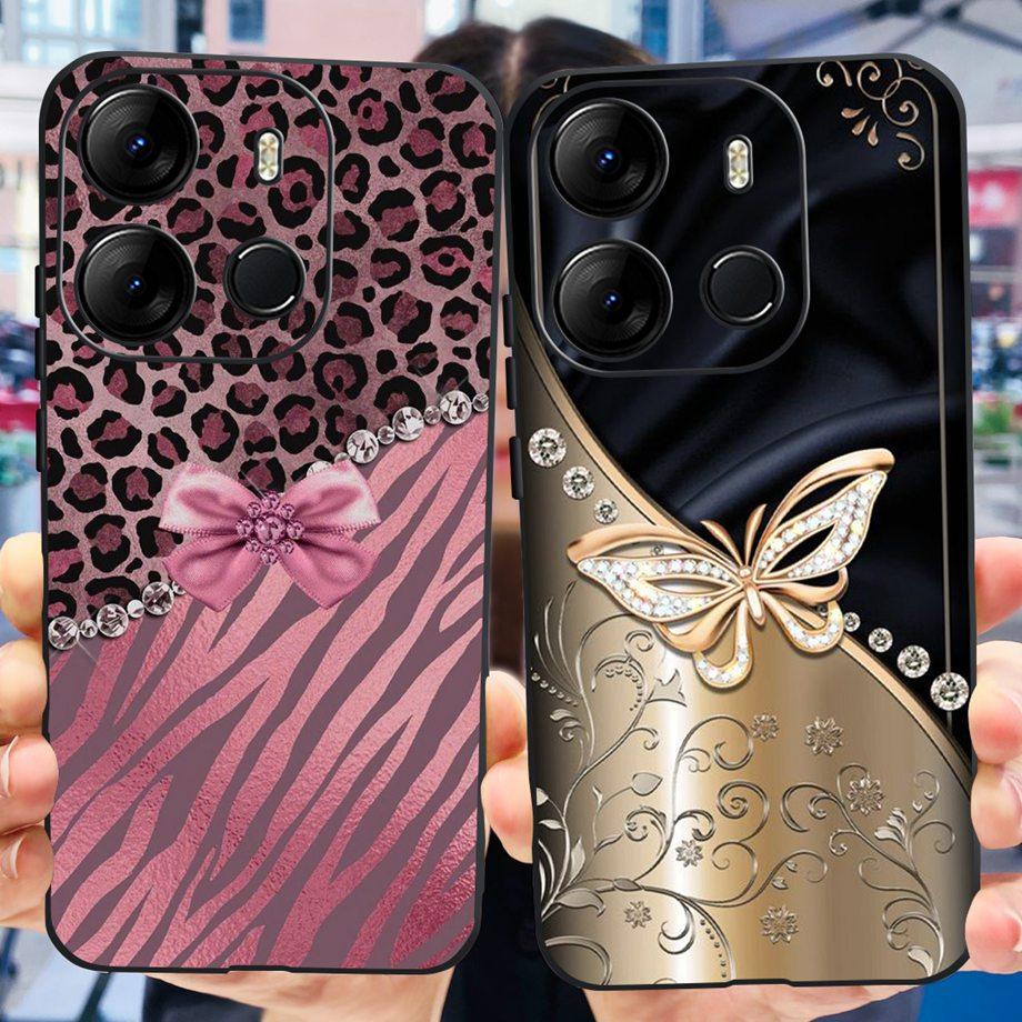 For Tecno Spark GO 2023 BF7n Phone Case Tecno Pop 7 Pro BF7 Pop7 Back Cover Matte Soft Silicone Coque Fundas Oil Flower Heart