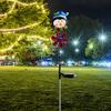 Christmas Ornament Outdoor Party Decoration Glowing Solar Light Waterproof for Garden