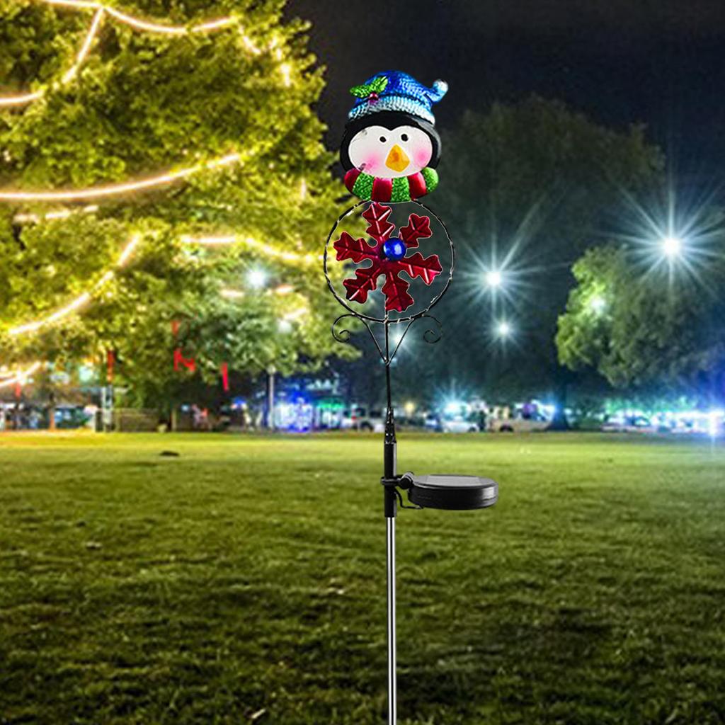 Christmas Ornament Outdoor Party Decoration Glowing Solar Light Waterproof for Garden