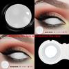 1 Pair Color Contact Lenses for Eyes Cosplay White Lenses Anime Accessories Lenses Black Contacts Lenses for Halloween